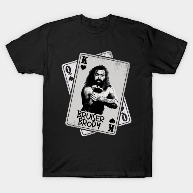 Retro Bruiser Brody Card Style T-Shirt by Slepet Anis